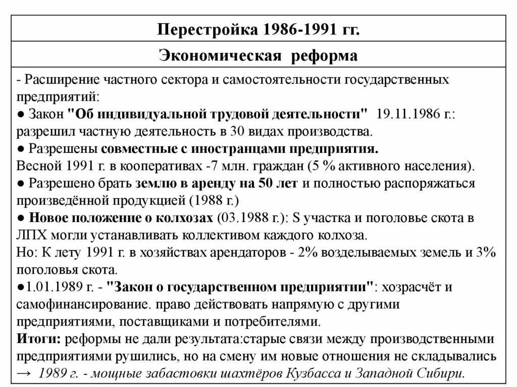 Перестройка 1986-1991. Перестройка 1986. Цели перестройки 1986-1991. Экономические реформы 1986 года. Контрольная работа перестройка