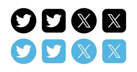 New twitter logo x 2023. x Social Media icon. vector. 