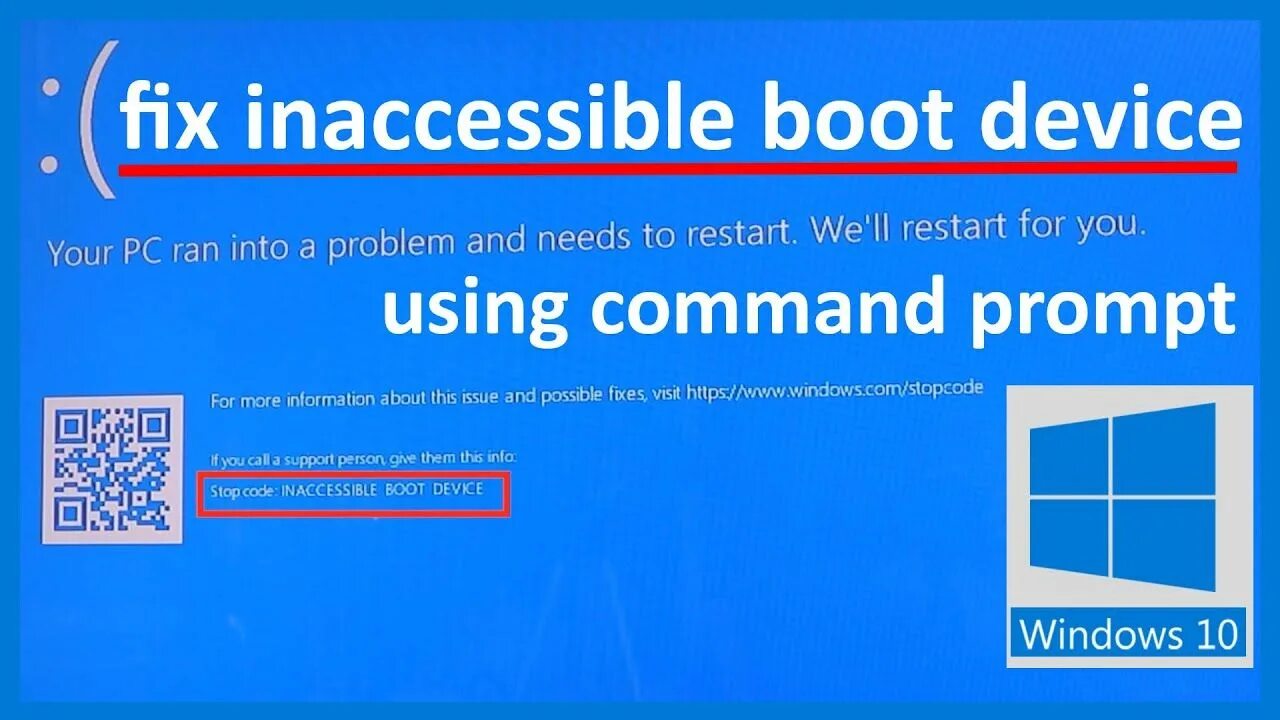 Inaccessible boot device что делать. Inaccessible boot device что делать