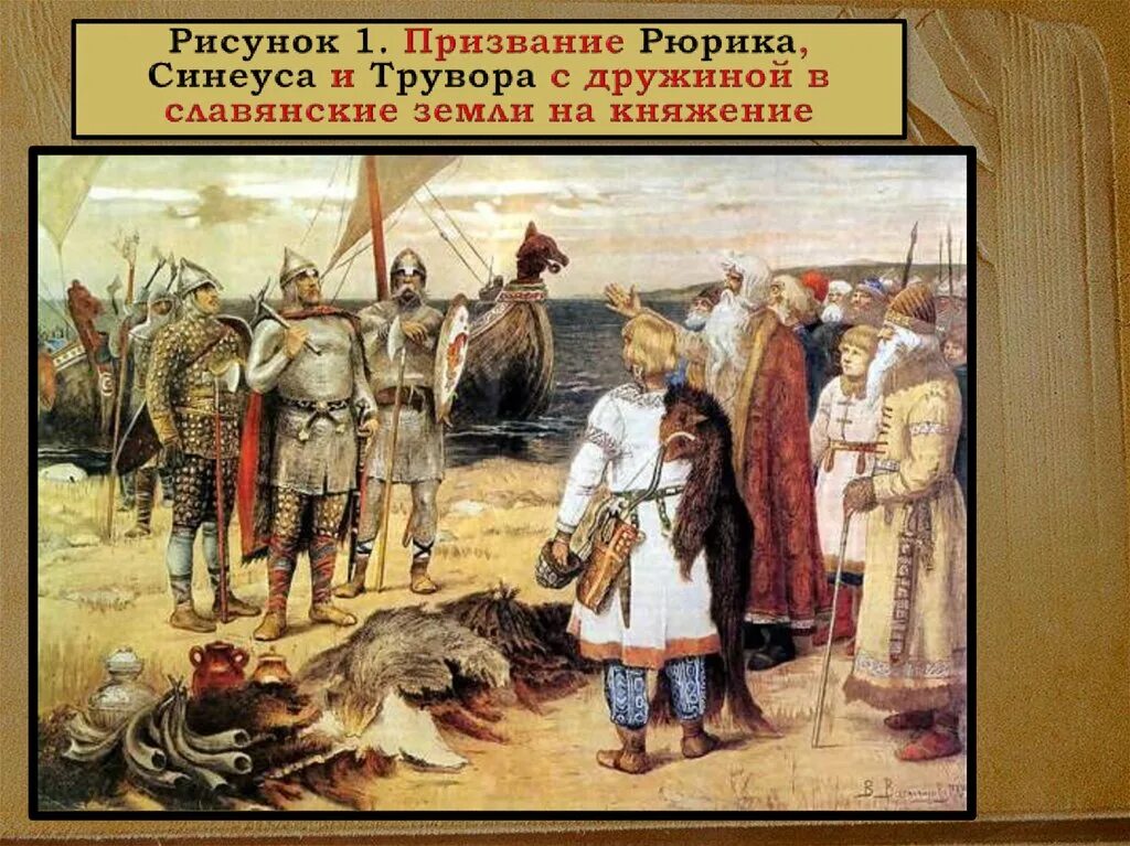 Княжение варяги в 862 году. Васнецов призвание варягов. 862 год призвание варягов в новгород. 862 год призвание варяг рюрика в новгород. призвание варягов картина васнецова.