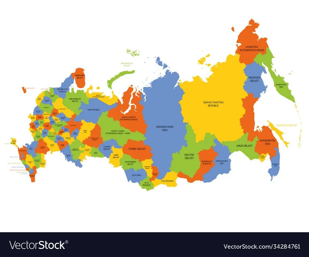 21 республика карта. Карта России. Новая карта России. Административная карта России. Политическая карта России.