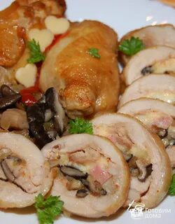 Куриное филе рулетики в духовке рецепт
