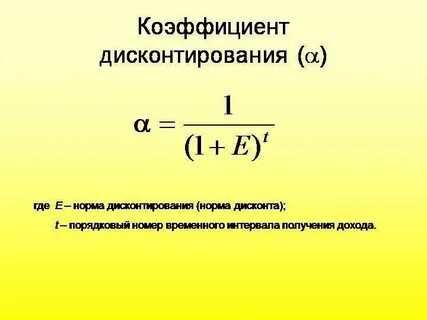 Показатель дисконта
