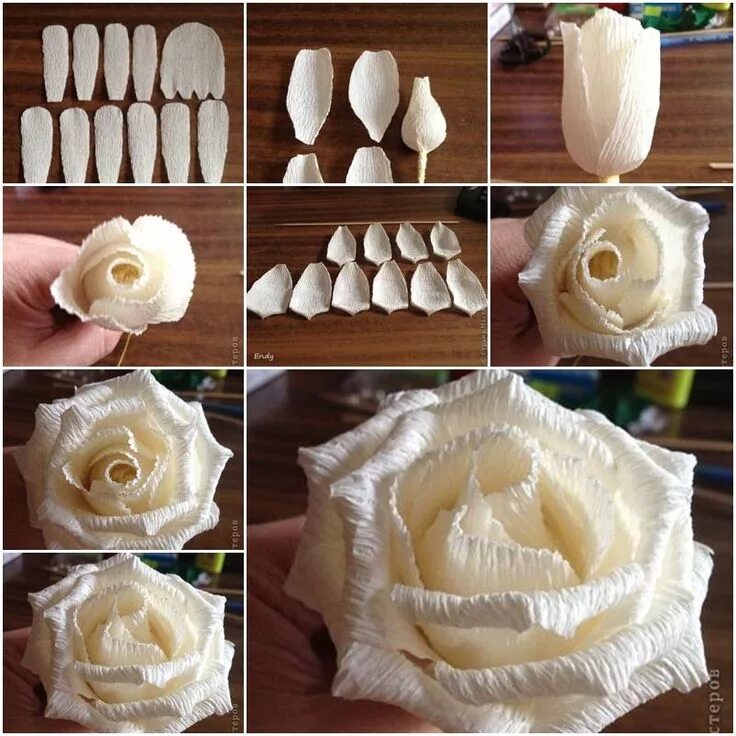 Розы из фото пошагово more felt flowers...we made some, previously, but not as big and not folded. The