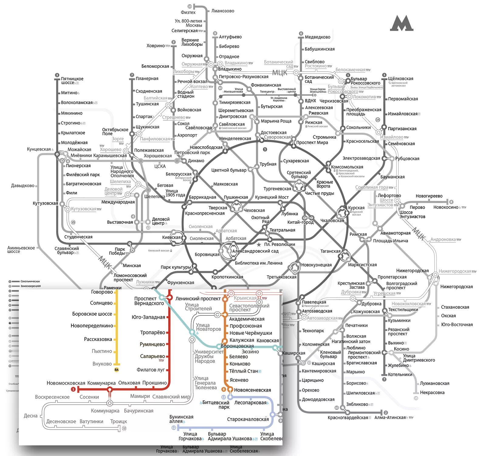 Ветки метрополитена москва. Схема метро Москвы Троицкая линия. Троицкая линия метро на карте Москвы схема. Троицкая линия метро на схеме. Троицкой линии Московского метрополитена схема.