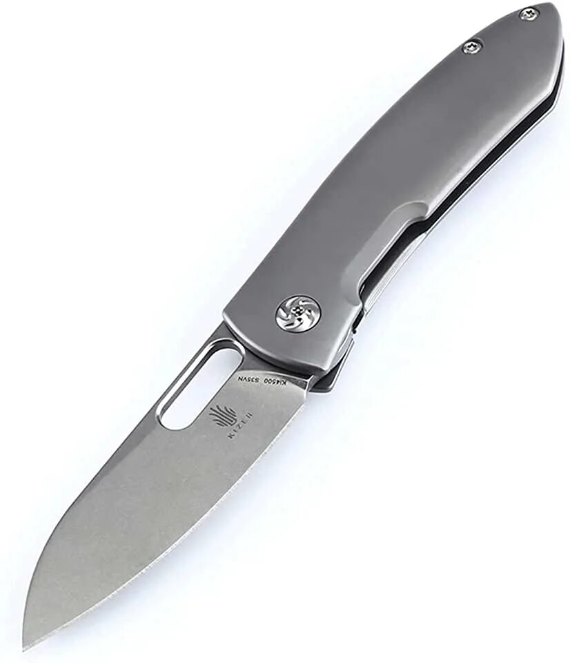 Ножемания. Kizer Bamboo 8.5" Titanium Folding Pocket Knife s35vn - 4426.
