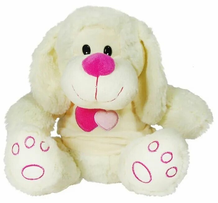 Игрушка для собак. Игрушка мягкая собачка в кофточке 30х22х20см. Игрушка собачка белая с розовым носом. Мягкая игрушка-собака Хаги 80см.