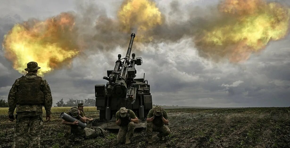 Артиллеристы на Украине. Курская область обстрел со стороны Украины.