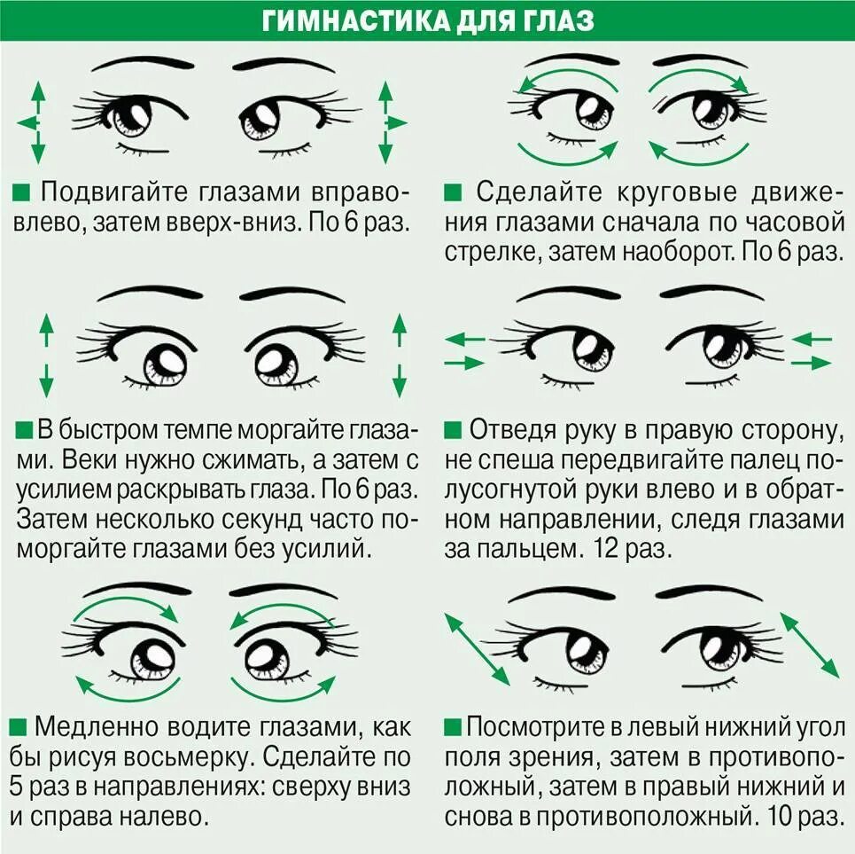 Гимнастика для глаз для улучшения зрения комплекс упражнений. Упражнения для глаз для улучшения зрения при близорукости. Упражнения для глаз для улучшения зрения при близорукости для детей. Комплекс упражнений для коррекции зрения 10 упражнений.