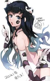 demon_slayer femboy kimetsu_no_yaiba light_skin long_hair male male_only mu...