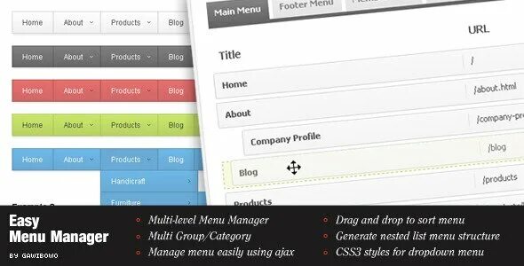 Menu manager. Меню в footer. меню манагер. easy menu. изи меню.