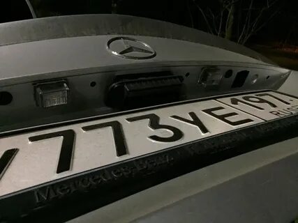 Подсветка номера мерседес