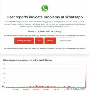 Сбой вотсапе сейчас
