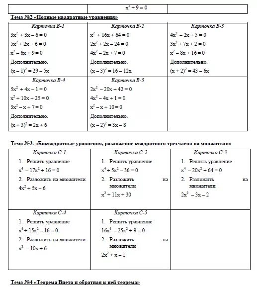 Карточки по теме неполные квадратные уравнения 8 класс. Зачет по квадратным уравнениям 8 класс. Уравнения 2 класс самостоятельная работа. Контрольная работа квадратные уравнения 8 класс. Как находится дискриминант.