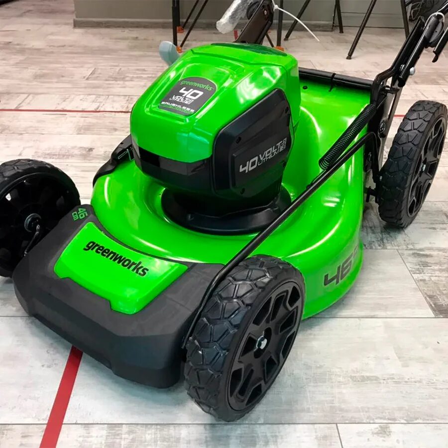 Газонокосилка аккумуляторная 40 вольт. Greenworks gd40. greenworks gd40lm46sp. газонокосилка гринворкс аккумуляторная 24 вольта. greenworks 2514407ub.