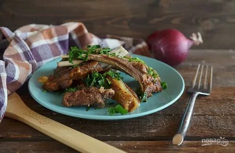 Ребрышки с чесноком