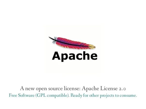 Apache license 2.0