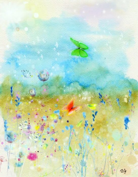 Пейзаж акварелью. Картины акварелью. Акварели японской художницыyu hoshimo. Акварель летнее. Акварель летнее.