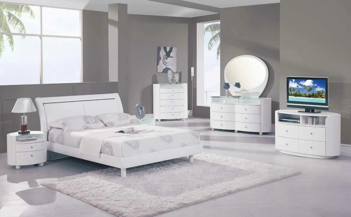 Белая спальня. Спальня с белой мебелью. Спальный гарнитур белый. Мебель спальни белый цвет