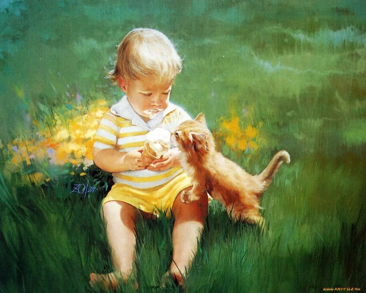 Рисунки изображающие детей
