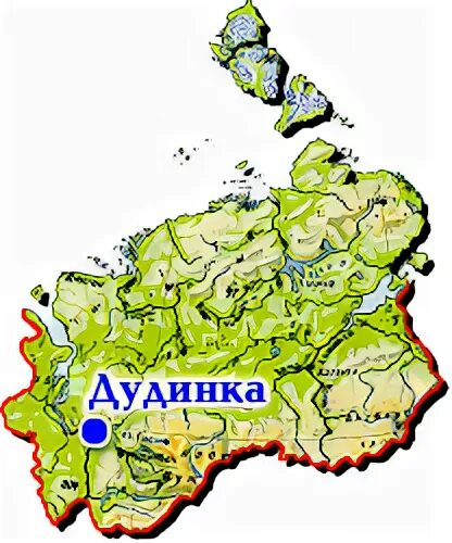 Дудинка 3 на карте