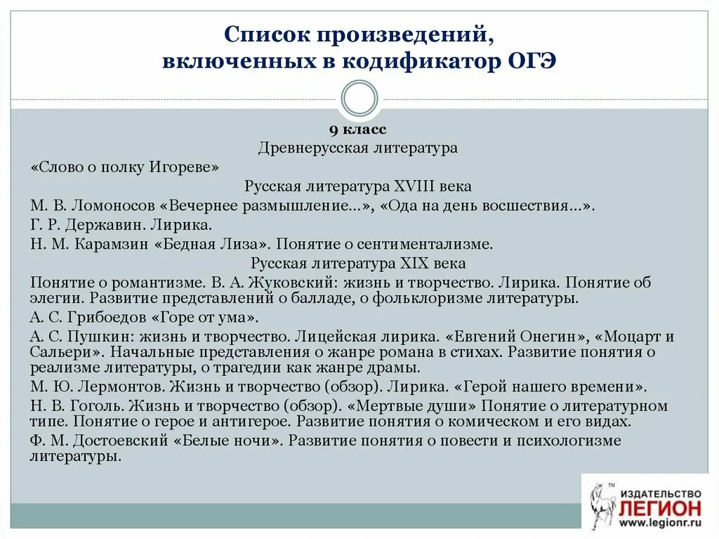 Произведения для ОГЭ по литературе. Список произведений для ОГЭ по литературе. Произведения по литературе к ОГЭ для подготовки. Что нужно знать для ОГЭ по литературе.