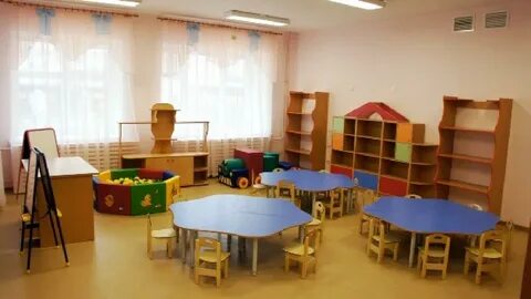 В детских дошкольных учреждениях общего