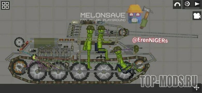 Т 34 В Мелон плейграунд. Melon Playground танки. Melon мод на танки. Мод на танк в Мелон.