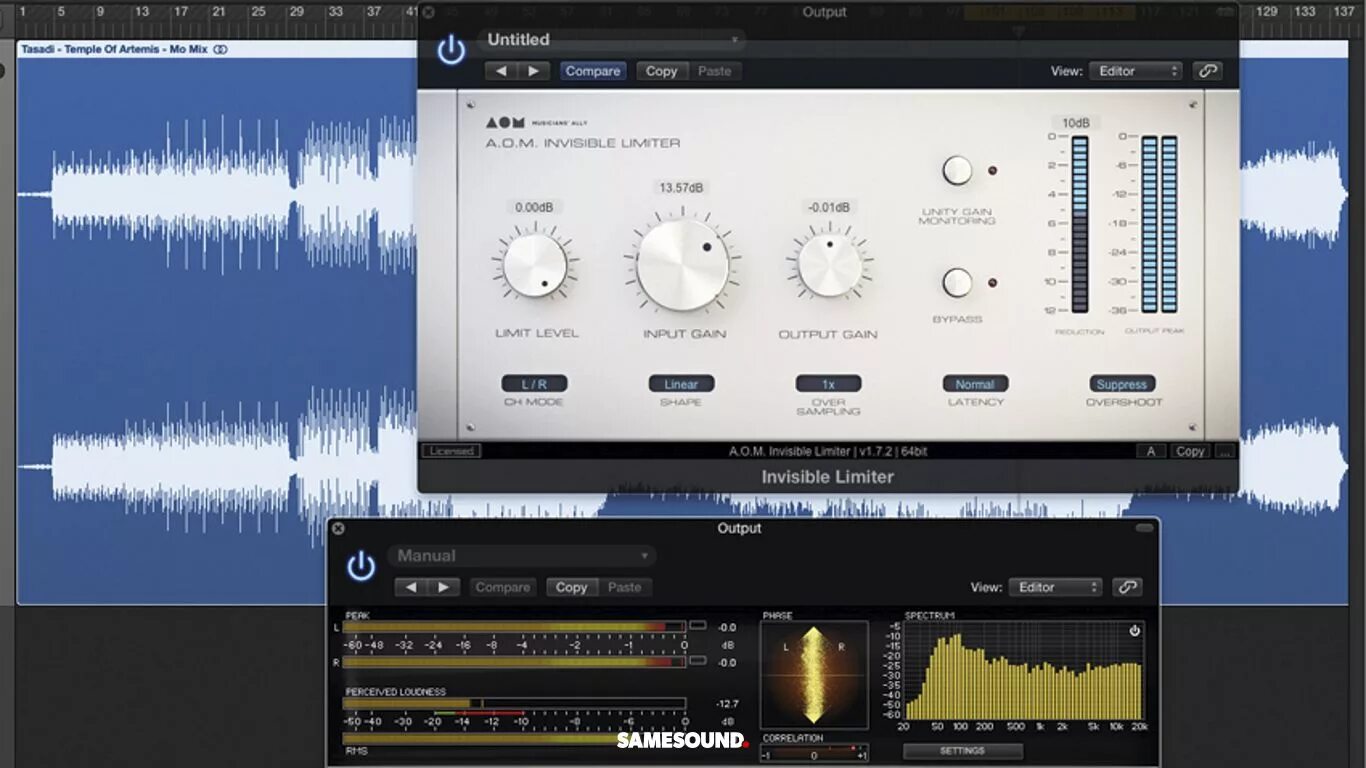 A. Factory invisible limiter vst v1. A. Nu compressor. 4.