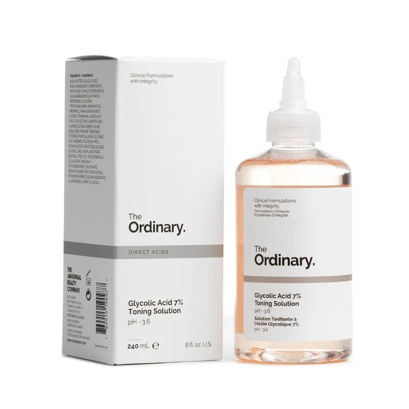 Гликолевый тонер Ординари. The ordinary тоник с гликолевой кислотой Glycolic acid 7% Toning solution. Тоник для лица Glycolic acid 7% Toning solution. The ordinary Glycolic acid 7% Toning solution 240ml.