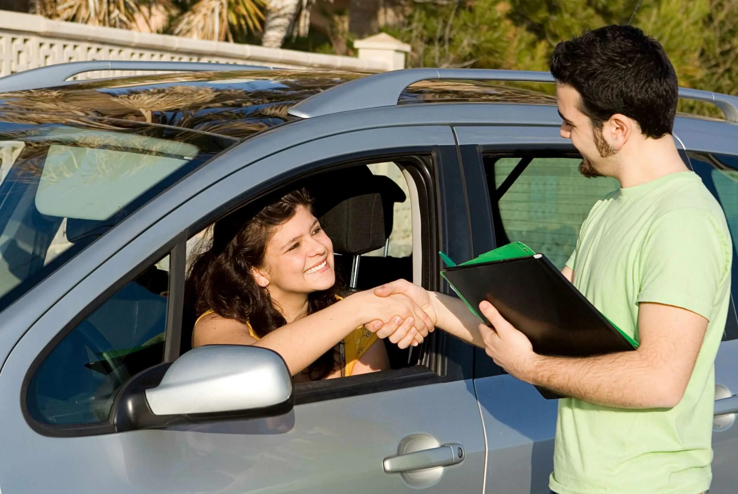 He buy a car