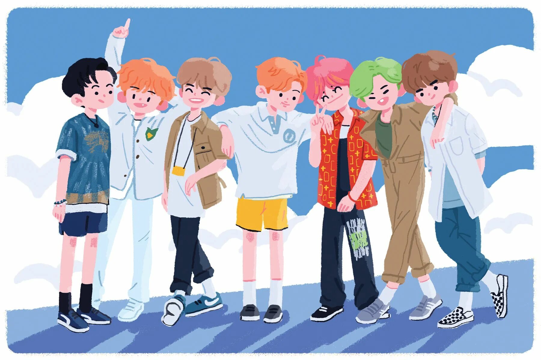 NCT Dream fanart. Рисунки NCT Dream. NCT Dream ot7. Riding NCT.