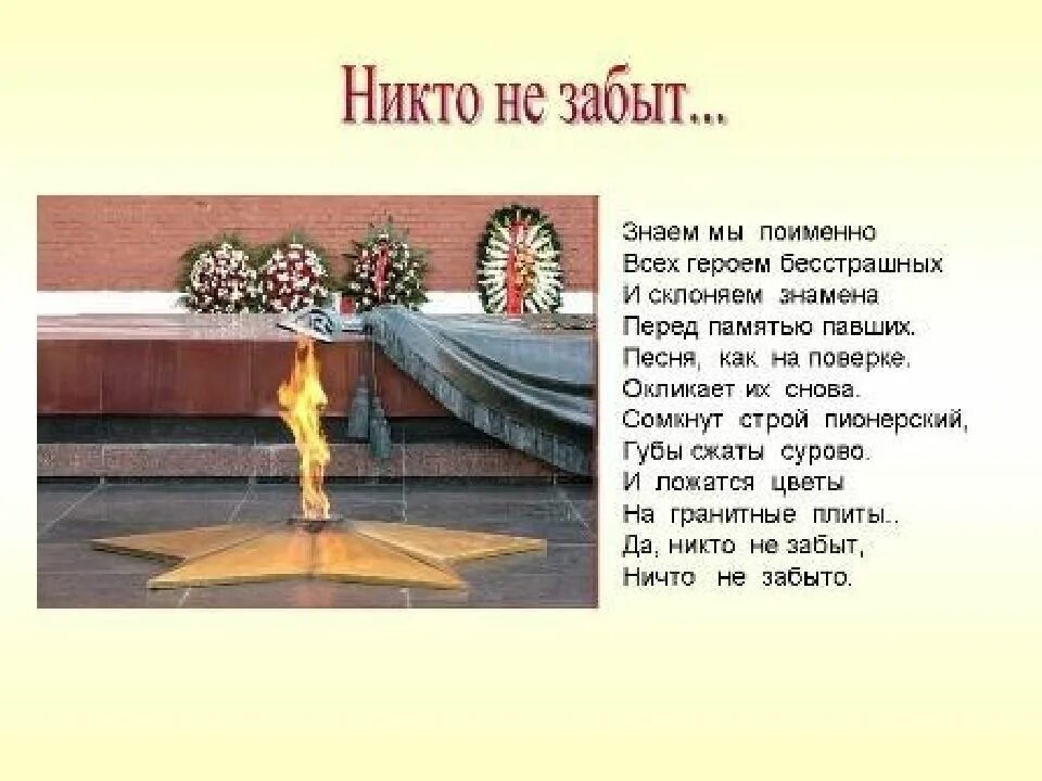 Стих никто не забыт ничто. Стихи про героев антифашистов. день юного героя антифашиста стихи. стих о войне никто не забыт. и склоняем знамёна перед памятью павших.