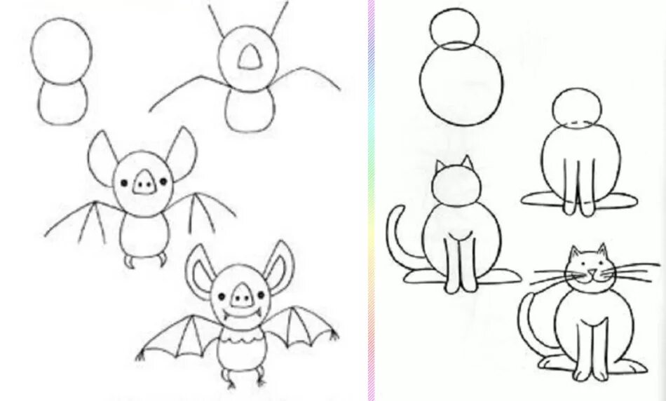 Учимся рисовать уроки. Легкие рисунки. Простые рисунки для начинающих. Простые картинки для рисования. Легкие рисунки для начинающих.