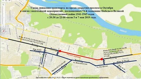 Схема закрытия движения