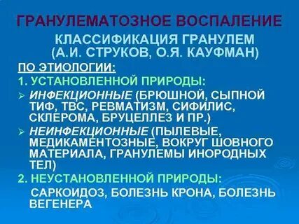 Гранулематозное воспаление
