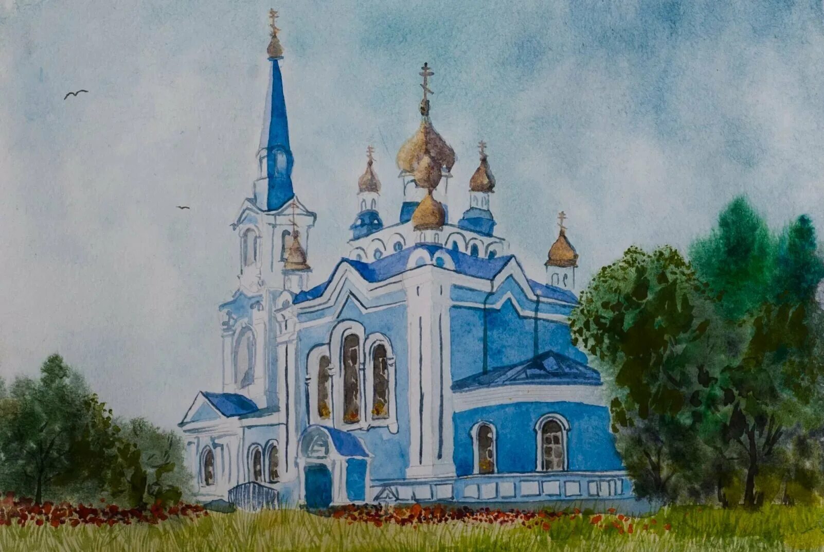 Храм рисунок