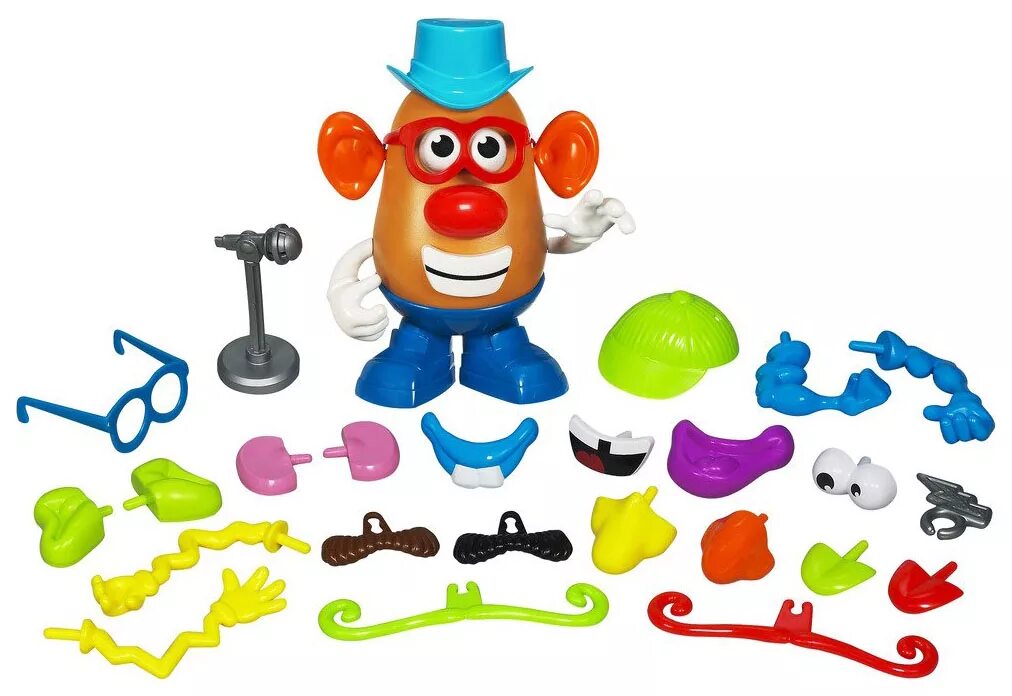 Купить головы игрушек. Игровой набор Hasbro Mr Potato head чудной кейс картофельной головы 36404. Фигурка Mr Potato head Core. Mr Potato head игрушка. Игровой набор Playskool Potato head чудной кейс Мистер картофельная голова.