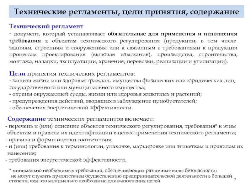 Какие нормативные документы содержат обязательные требования