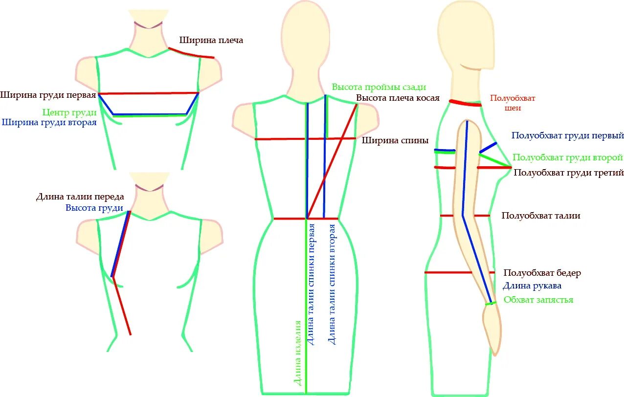 Линия выреза. Снятие мерок для построения выкройки. Снятие мерок для построения плечевого изделия. Схема снятия мерок для пошива.