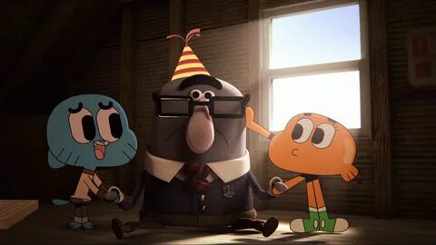Gumball and Darwin find Mr. Robinson living in their attic after his wife k...