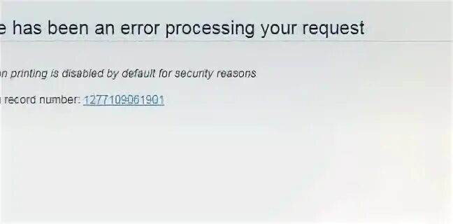 Your request processed