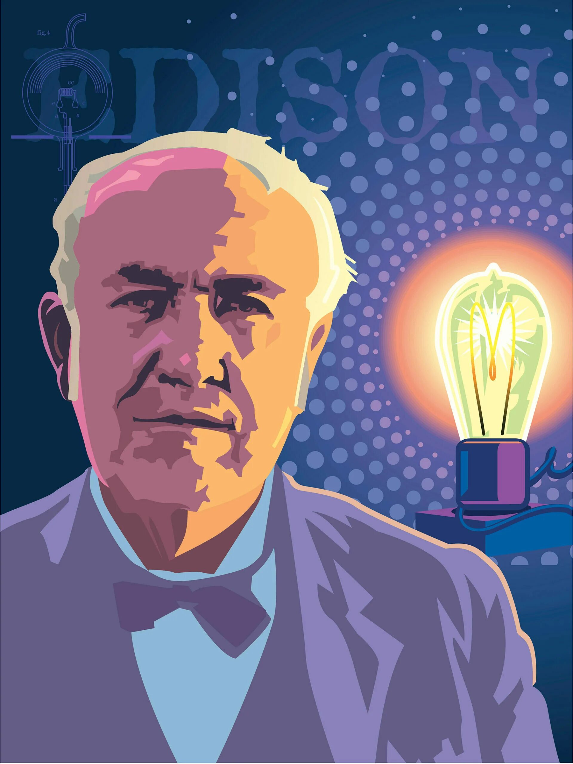 Как выглядит эдисон. Томас Эдисон. Томас Алва Эдисон арт. Thomas Alva Edison Art. Мистер Эдисон.