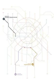 Цвета новых линий метро