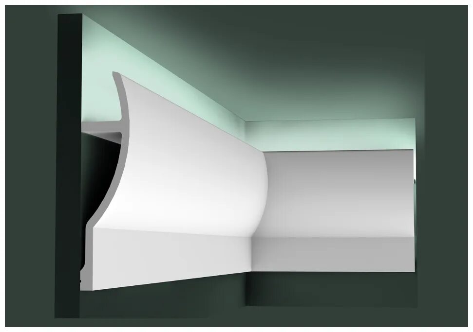 плинтус потолочный с подсветкой для скрытого освещения