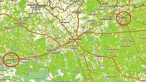 Ковров до москвы