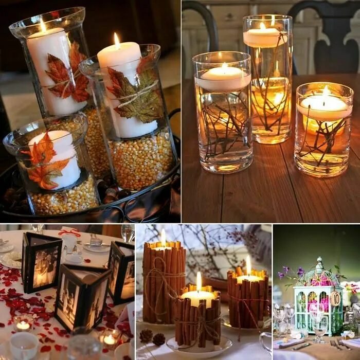 Подсвечники из палочек корицы. Декор свечей кофейными зернами. Новогодняя свеча. Украшение подсвечников. Свечи декор.