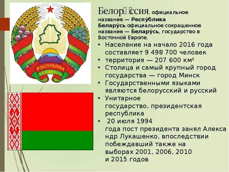 Белоруссия окружающий мир 3 класс