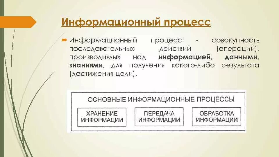 Согласно наиболее корректному определению информационные процессы это. Операции производимые над информацией. совокупность последовательных процедур. совокупность последовательных операций процедур. процессы в информационной системе.