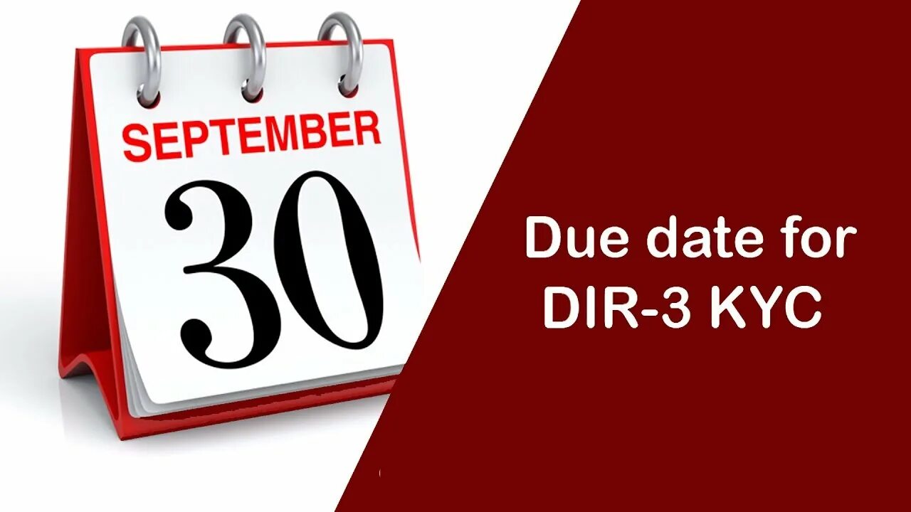 30 September. З due Date. KYC last Date. September Date. 30 сентябрь 2018